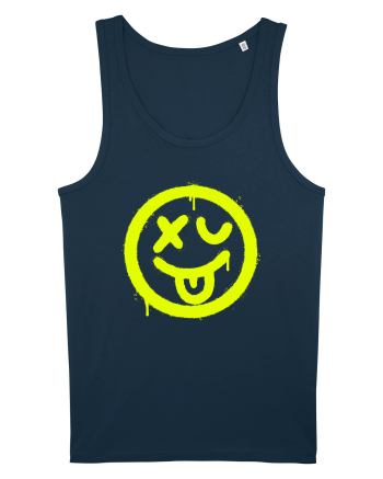 Smiling sick face Navy