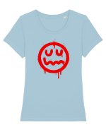 Ambiguu Tricou mânecă scurtă guler larg fitted Damă Expresser