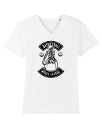 Basketball Skull Black Tricou mânecă scurtă guler V Bărbat Presenter