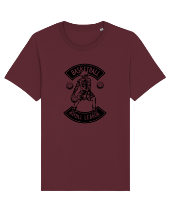 Basketball Skull Black Burgundy