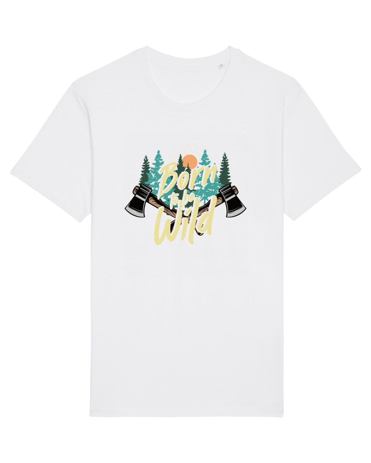 Tricou mânecă scurtă Unisex Rocker White