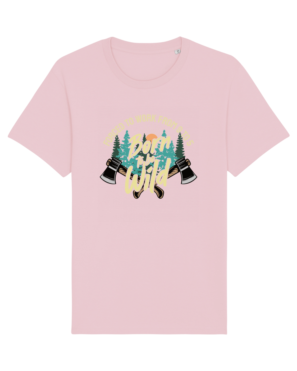 Tricou mânecă scurtă Unisex Rocker Cotton Pink