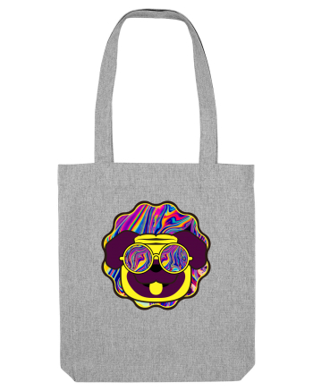 Psychedelic pug Heather Grey