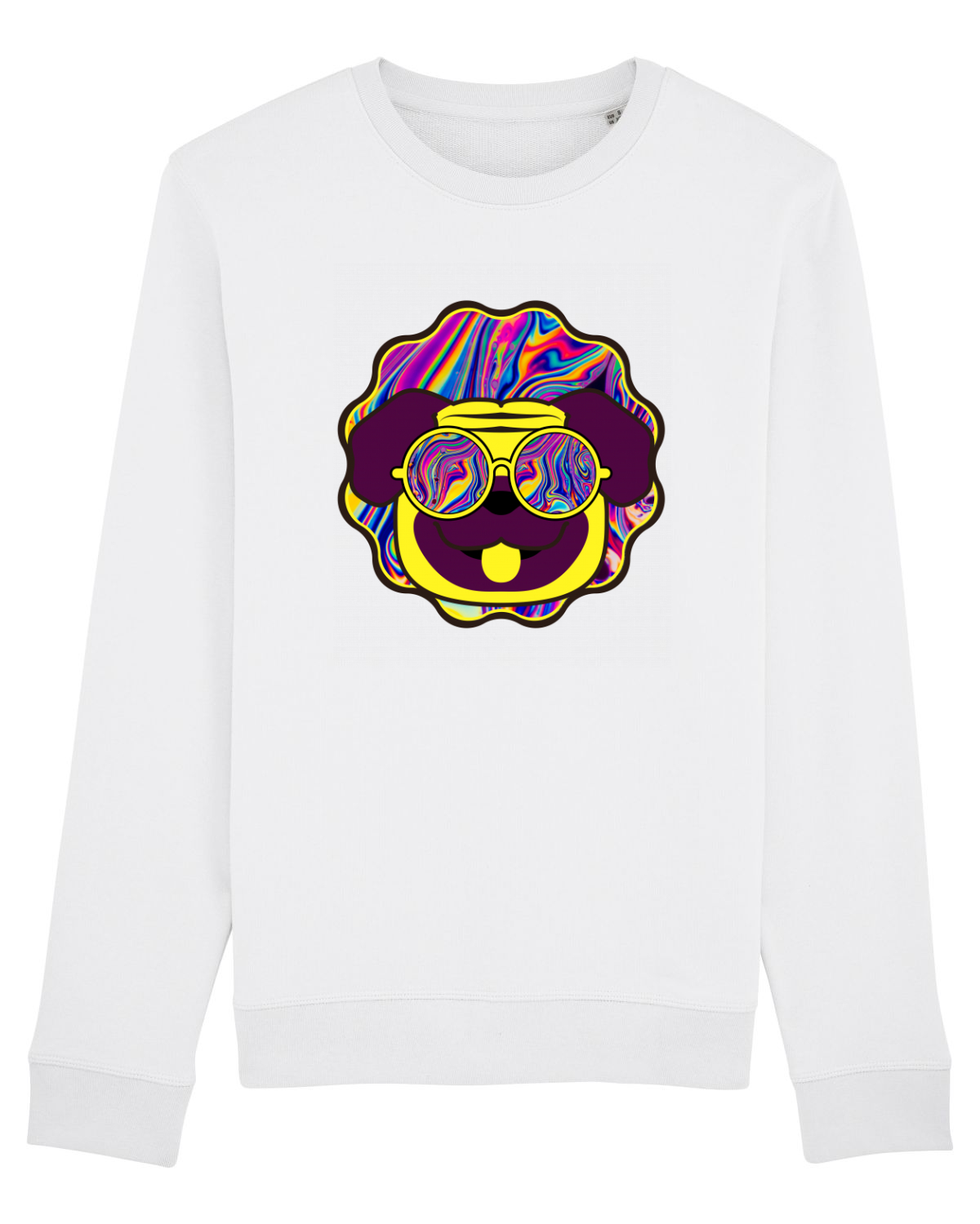 Bluză mânecă lungă Unisex Rise White