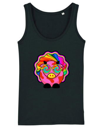 Psychedelic Cow Black