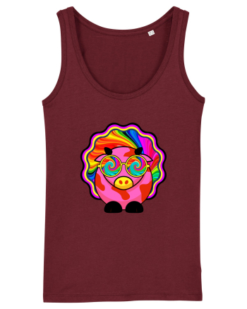 Psychedelic Cow Burgundy