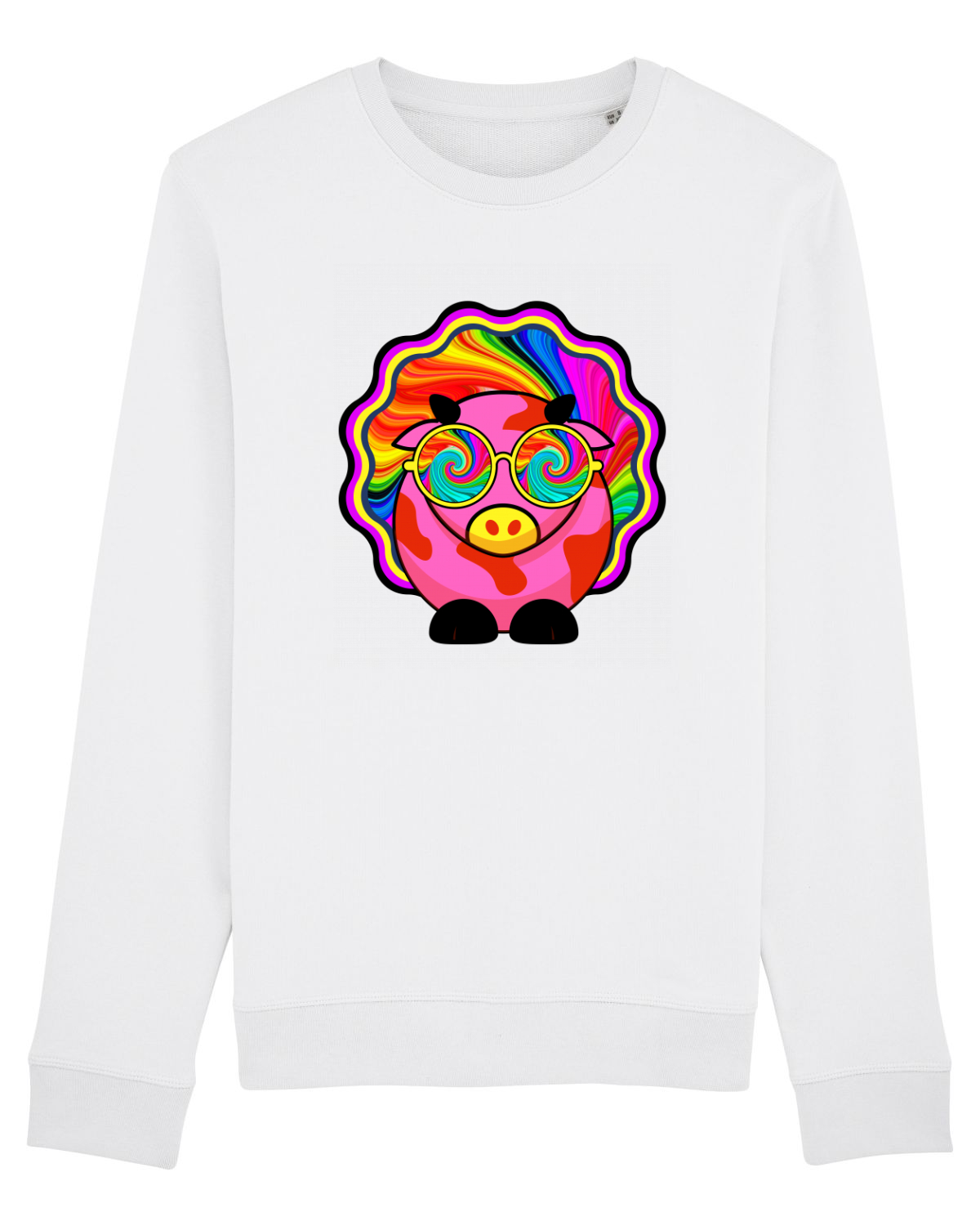 Bluză mânecă lungă Unisex Rise White