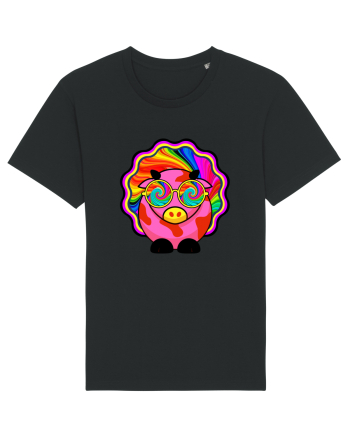 Psychedelic Cow Black