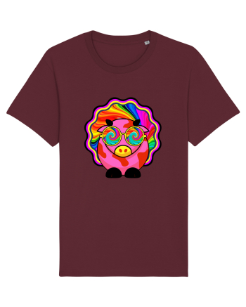 Psychedelic Cow Burgundy