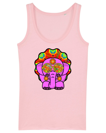 Psychedelic Elephant Cotton Pink