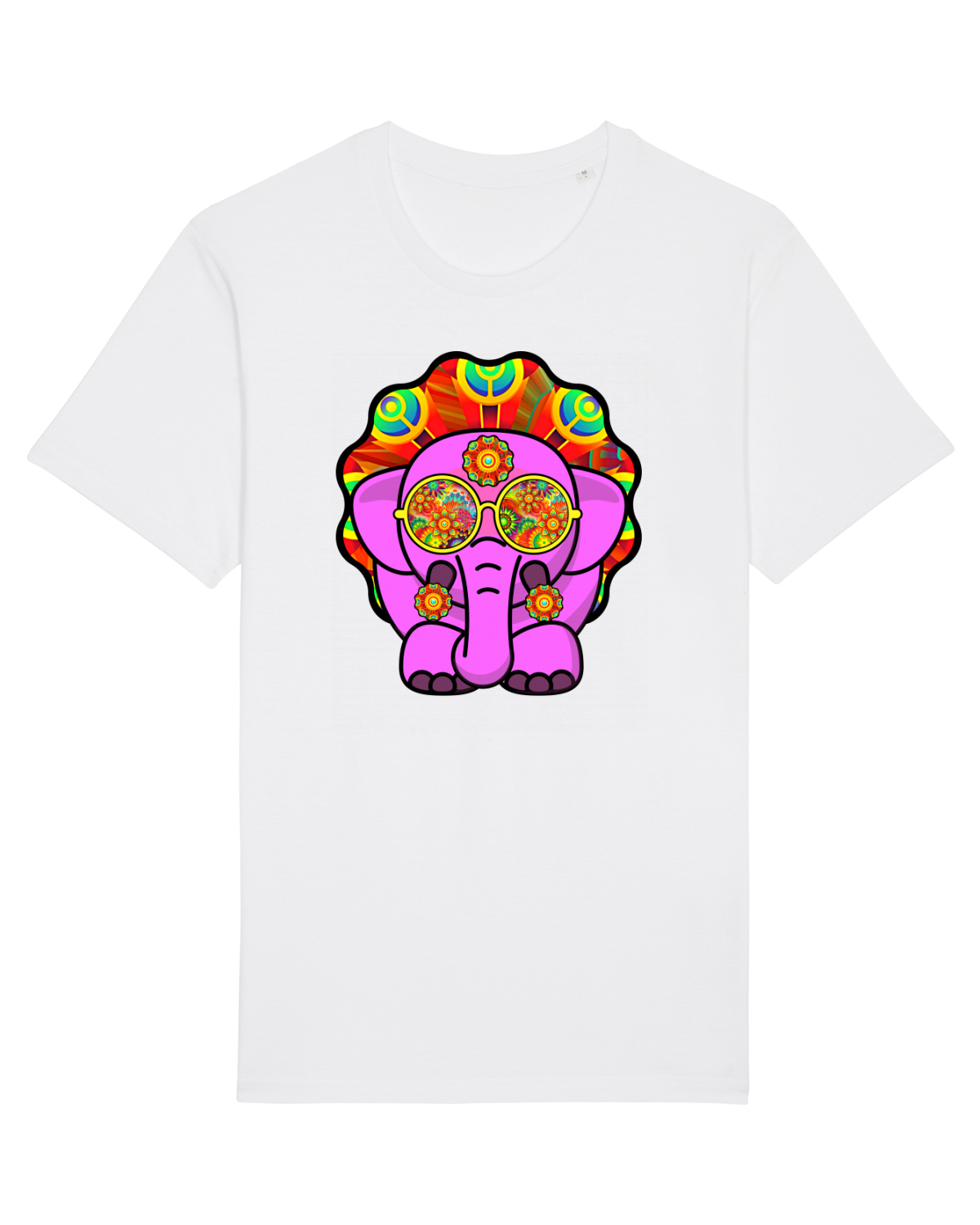 Tricou mânecă scurtă Unisex Rocker White