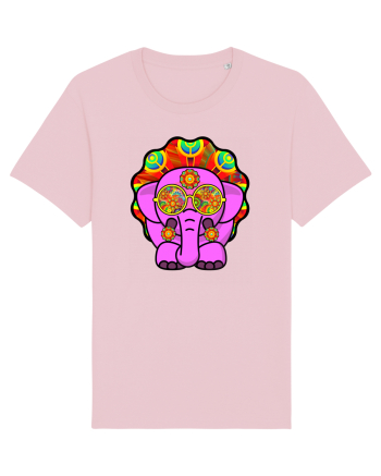 Psychedelic Elephant Cotton Pink