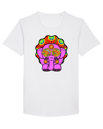 Psychedelic Elephant White
