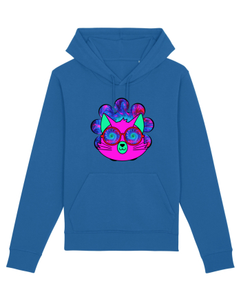 Psychedelic Cat Royal Blue
