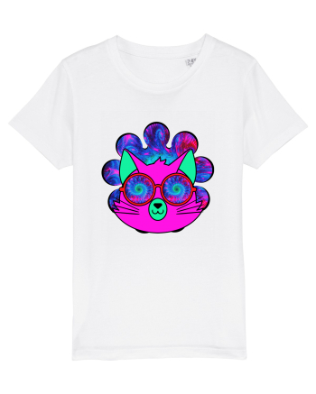 Psychedelic Cat White