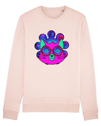 Psychedelic Cat Candy Pink