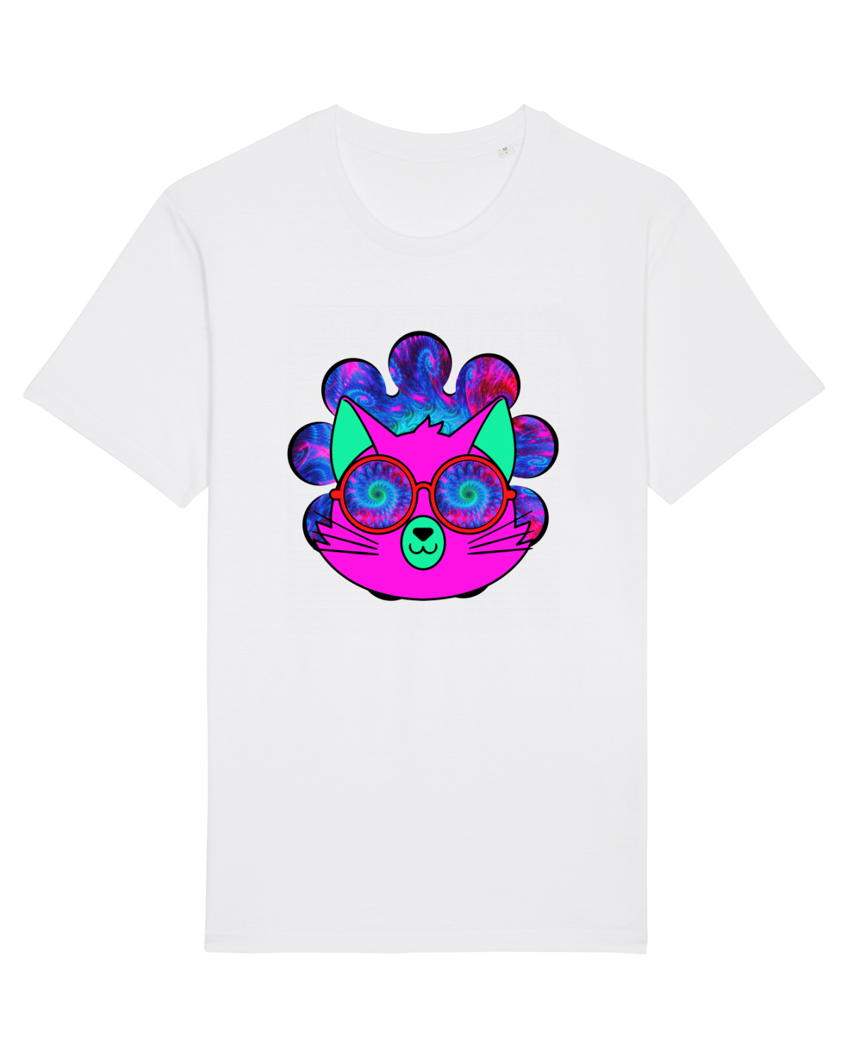 Tricou mânecă scurtă Unisex Rocker White
