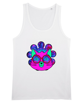 Psychedelic Cat White