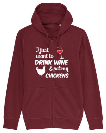 PET CHICKENS Burgundy