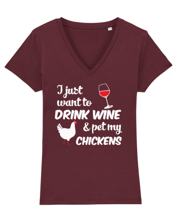 PET CHICKENS Burgundy