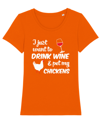 PET CHICKENS Bright Orange