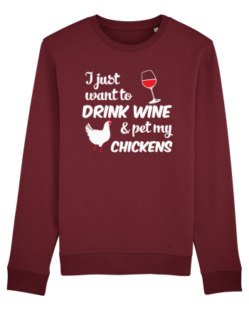 PET CHICKENS Burgundy