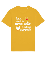 PET CHICKENS Tricou mânecă scurtă Unisex Rocker