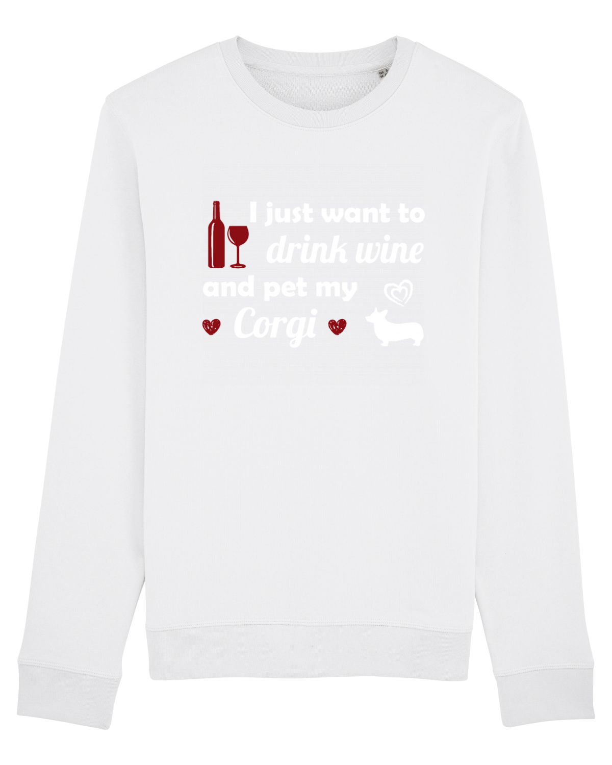 Bluză mânecă lungă Unisex Rise White