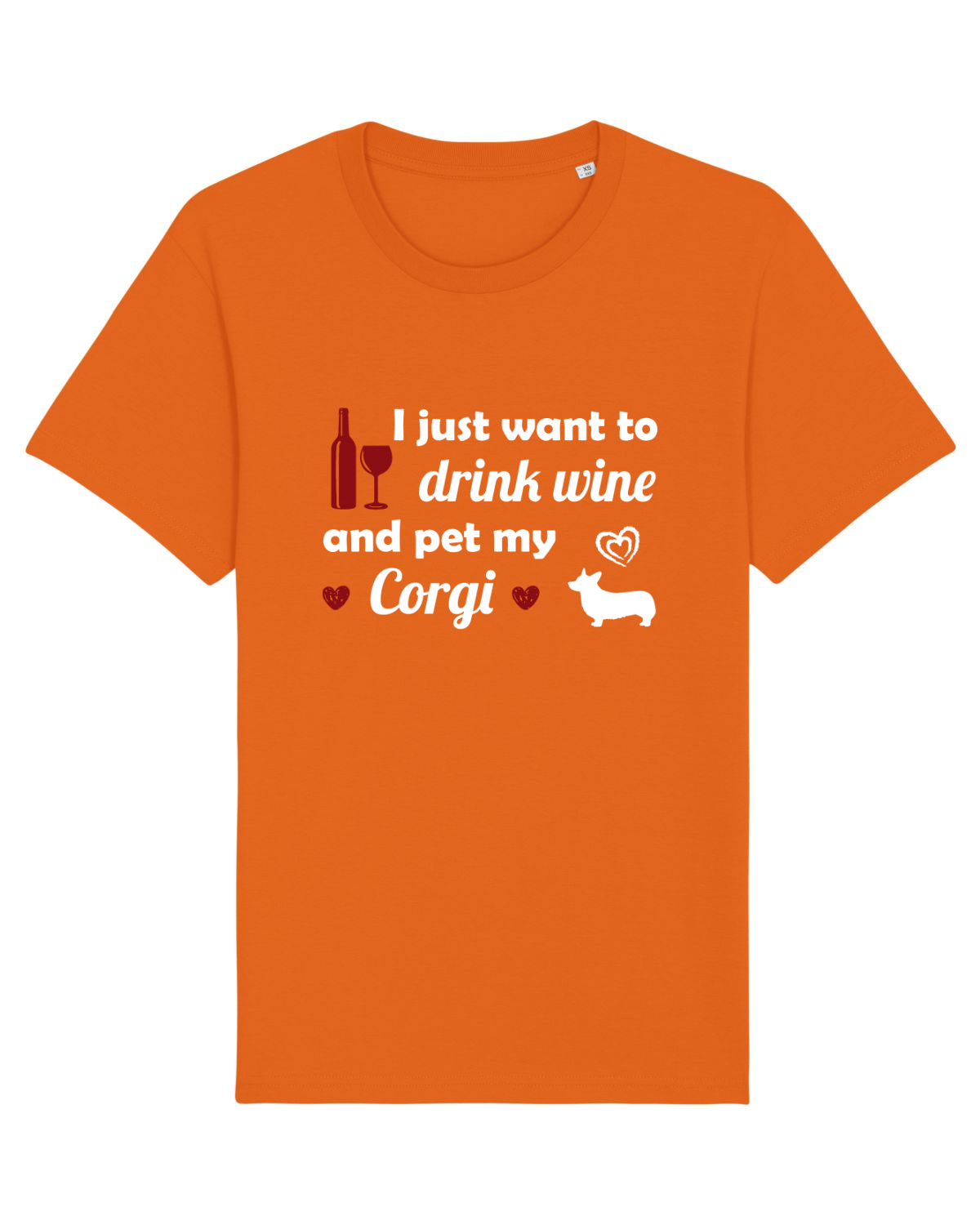 Tricou mânecă scurtă Unisex Rocker Bright Orange