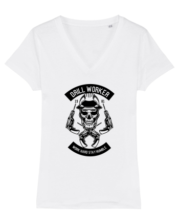 Bormasina Skull Black White