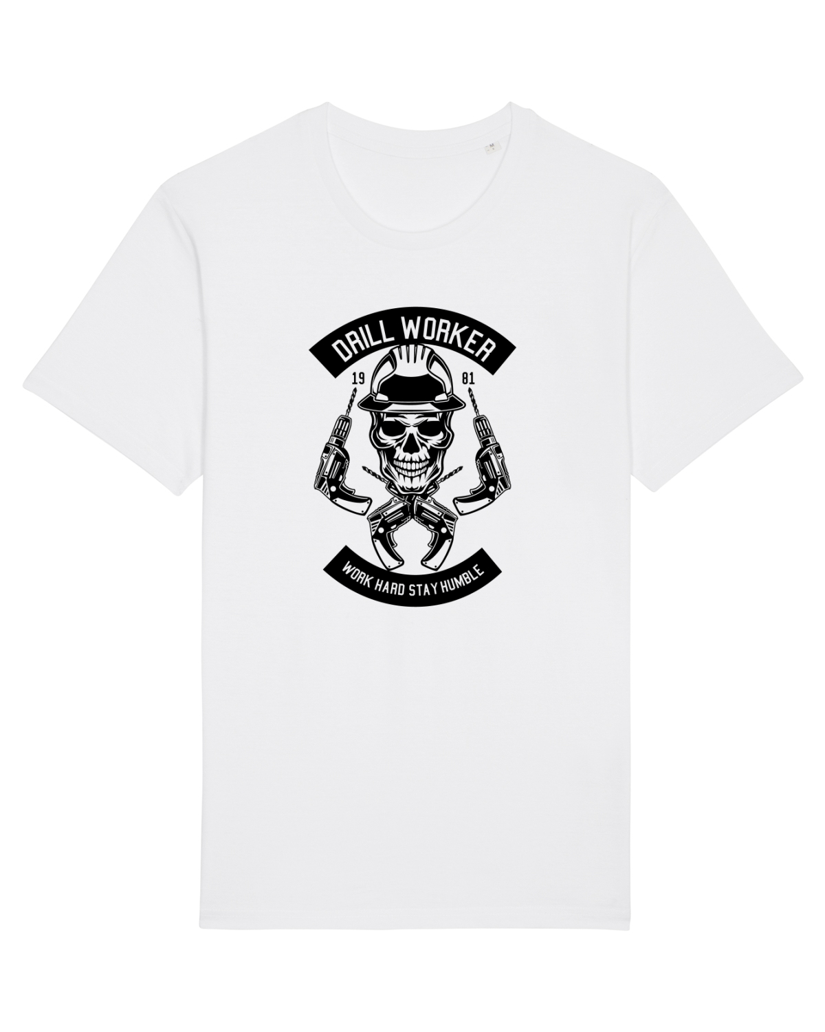 Tricou mânecă scurtă Unisex Rocker White