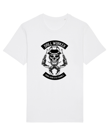 Bormasina Skull Black White