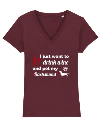 PET DACHSHUND Burgundy