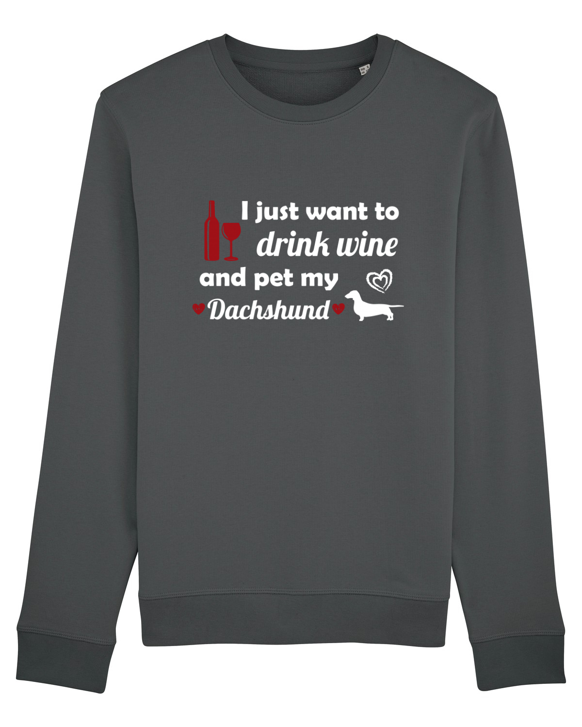 Bluză mânecă lungă Unisex Rise Anthracite