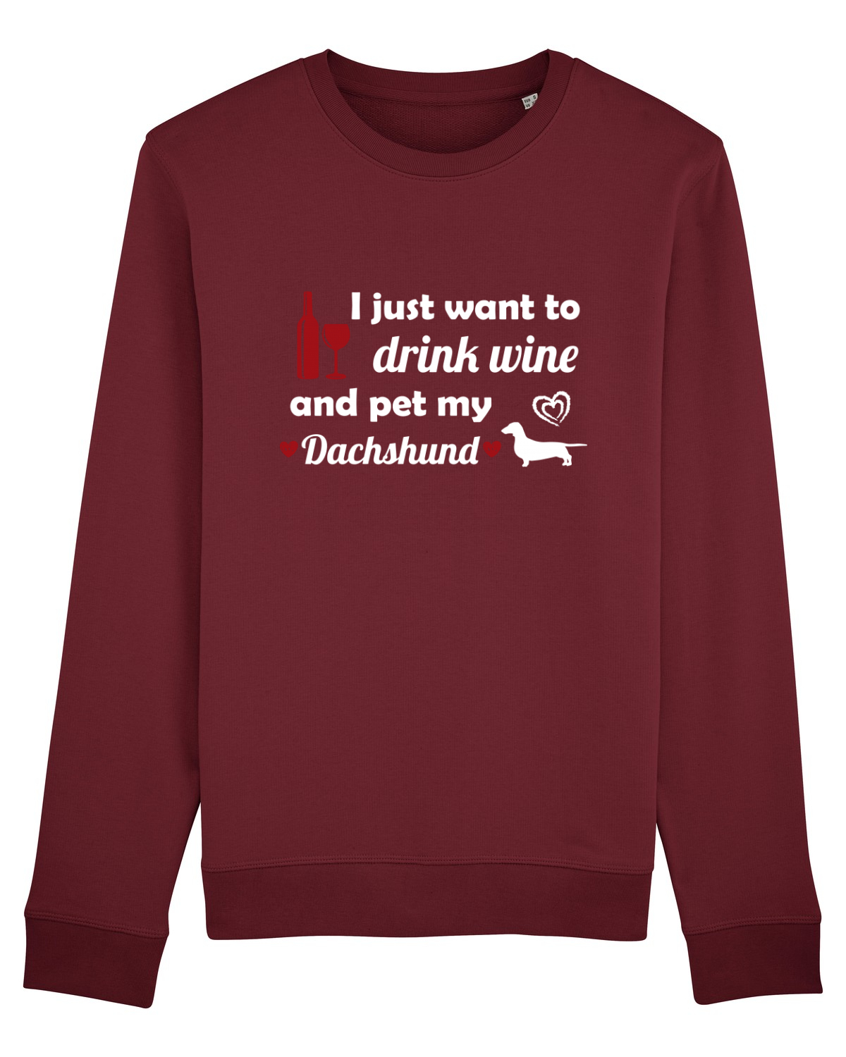 Bluză mânecă lungă Unisex Rise Burgundy