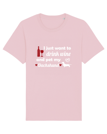 PET DACHSHUND Cotton Pink
