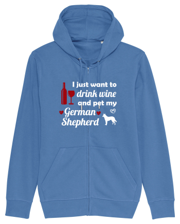 pet german shepherd Bright Blue