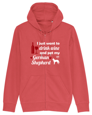 pet german shepherd Carmine Red
