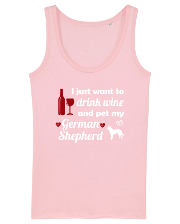 pet german shepherd Cotton Pink