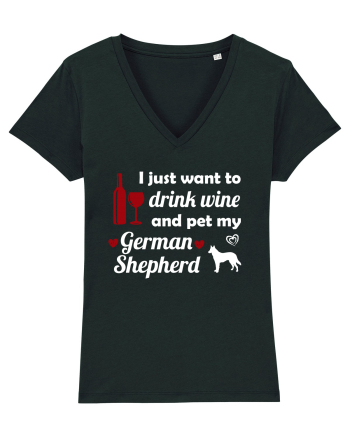 pet german shepherd Black
