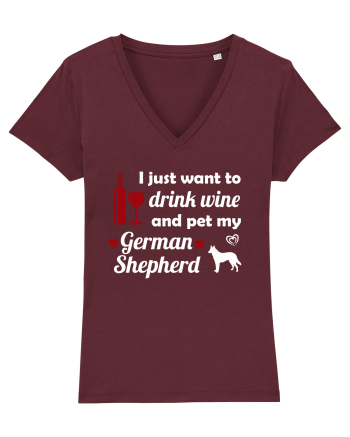 pet german shepherd Burgundy