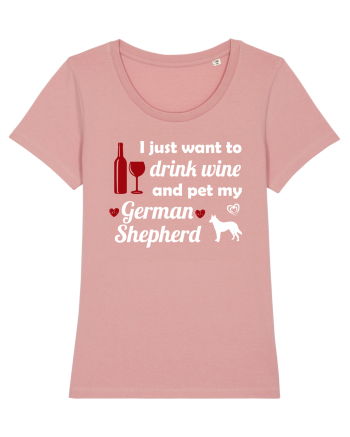 pet german shepherd Canyon Pink