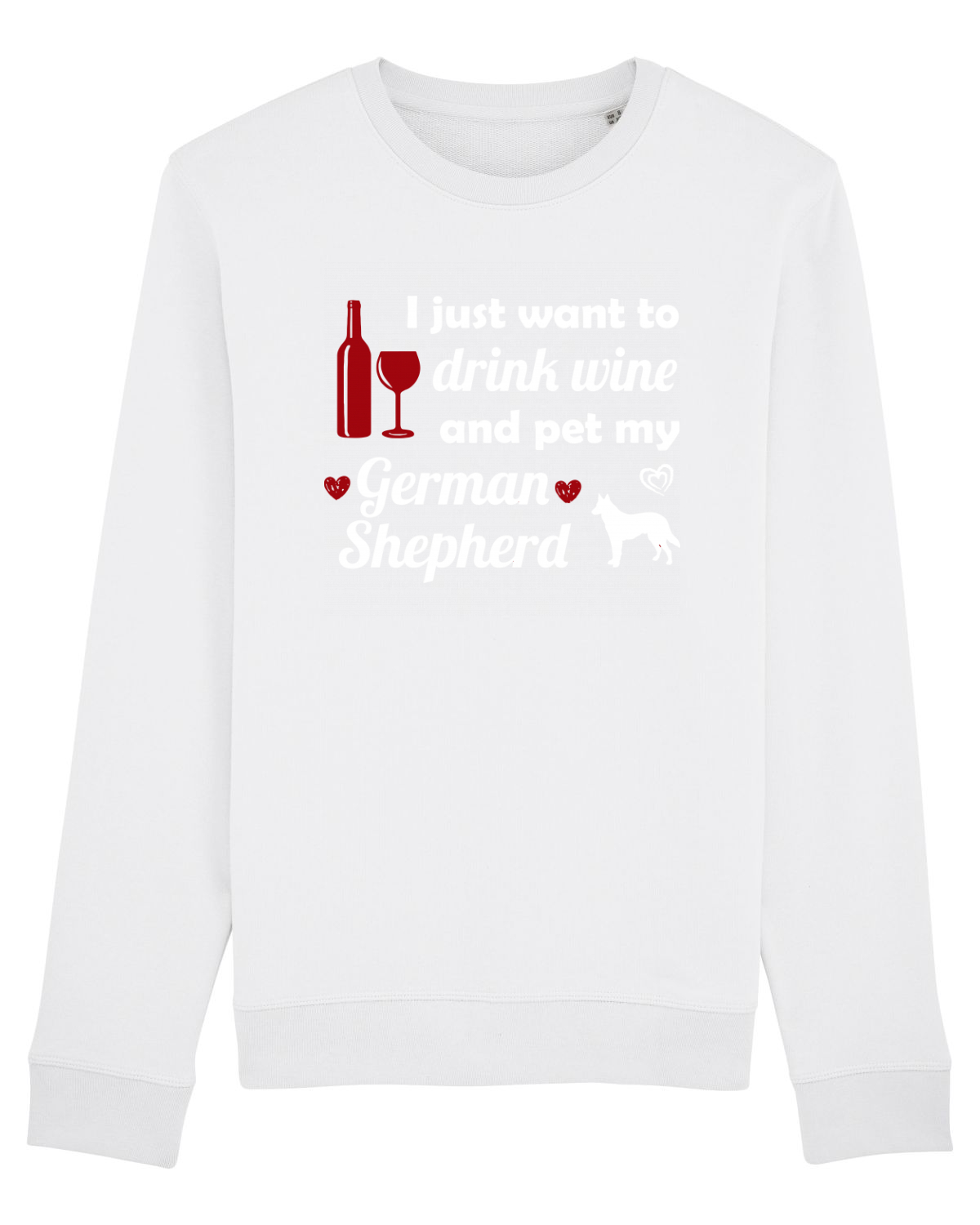 Bluză mânecă lungă Unisex Rise White