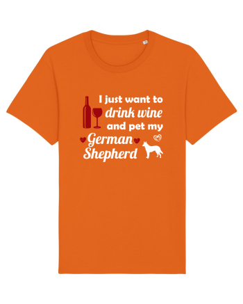 pet german shepherd Bright Orange
