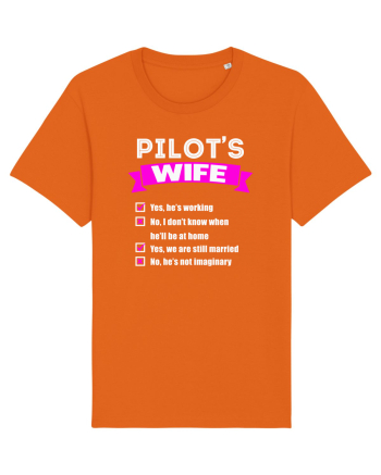 PILOTS WIFE Bright Orange