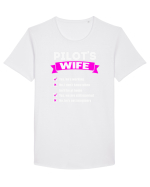 PILOTS WIFE Tricou mânecă scurtă guler larg Bărbat Skater
