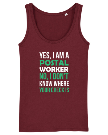 POSTAL WORKER Burgundy