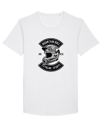 Mountain Bike Black Tricou mânecă scurtă guler larg Bărbat Skater