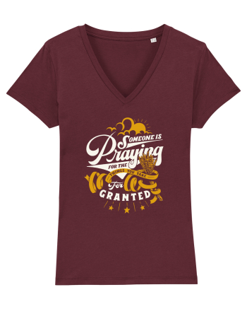 PRAYING Burgundy