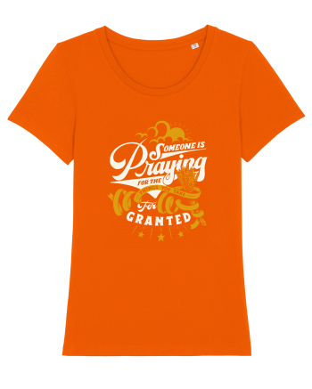 PRAYING Bright Orange